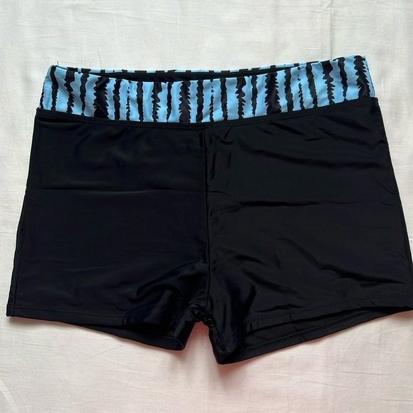 Womens Swim Full Coverage High Waist Swimming Shorts Bottom - Picture 3 of 4